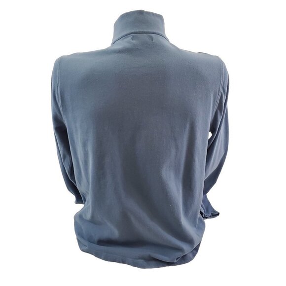 J. Crew Mercantile Men's Blue Long Sleeve Fitted ¼ Zip Pullover - Size Large - Picture 3 of 15